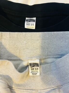 Billionaire Boys Club Two-Tone Crewneck Sweater in Black and Light Gray